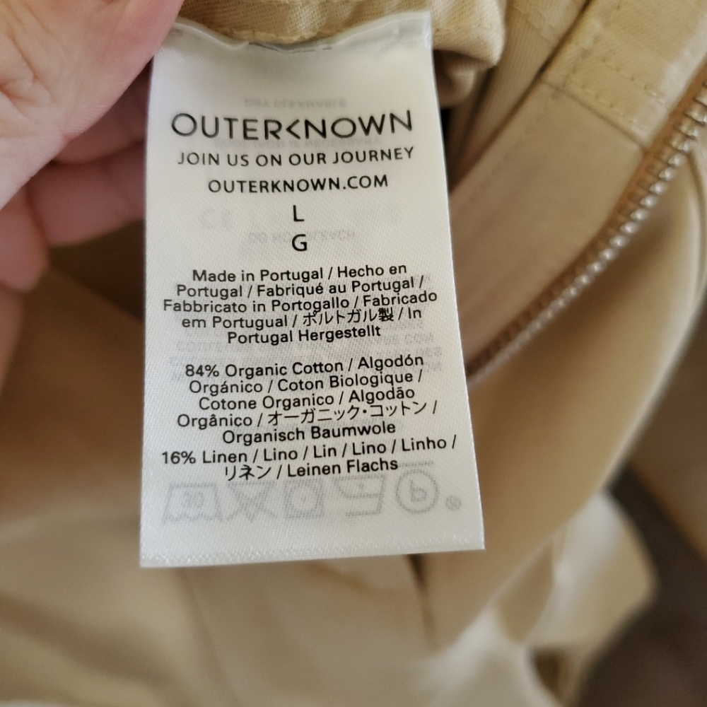 Outerknown Station Jumpsuit Coveralls organic cotton Womens S Sand Cotton $178 - Picture 13 of 15